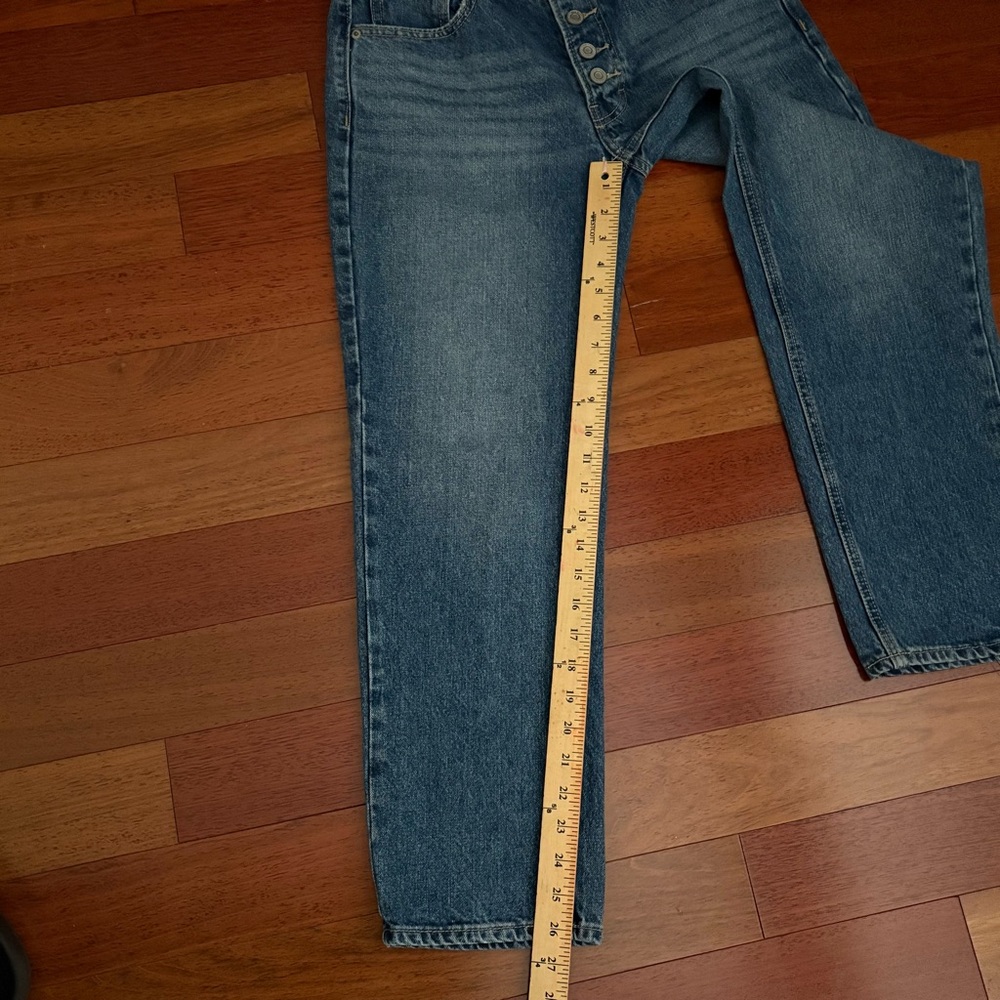 Lucky Brand Womens Boy Mid Rise Relaxed Jeans Size 2/ 26 Dark Wash - Picture 9 of 11
